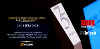 KS SONSGROUP จัดงาน ‘McIntosh 75 Years of Audio Excellence’ วันนี้ – 14 กรกฎาคม พร้อมจัดกิจกรรมสุด Exclusive และ ดีลสุดพิเศษมากมาย