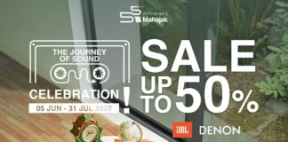 มหาจักรฉลองครบรอบ 55 ปี มอบโปรโมชันพิเศษ Home Audioแบรนด์ JBL และ Denon ลดสูงสุด 50% พร้อมของแถมและดีลสุดพิเศษ